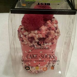 Cupcake Socks 1 Pair Package
